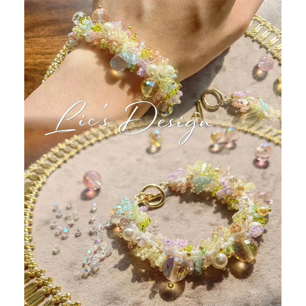 Summer Floral Rice Beads DIY B - Women Bags Handmade incelemesi ve fiyatı