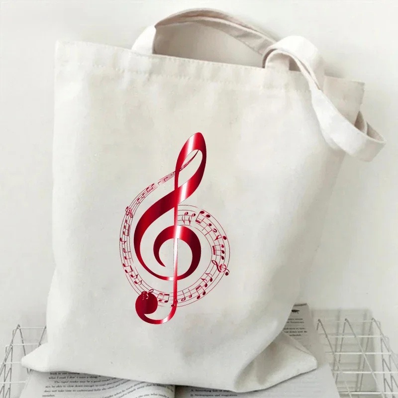 Music Note Heartbeat Printed C - Women Handheld Bags incelemesi ve fiyatı