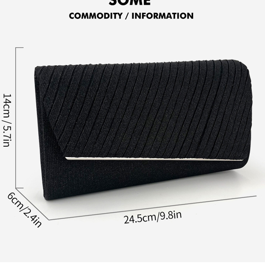 Women's Sparkle Pleated Flip E - Flap Bag Envelope incelemesi ve fiyatı