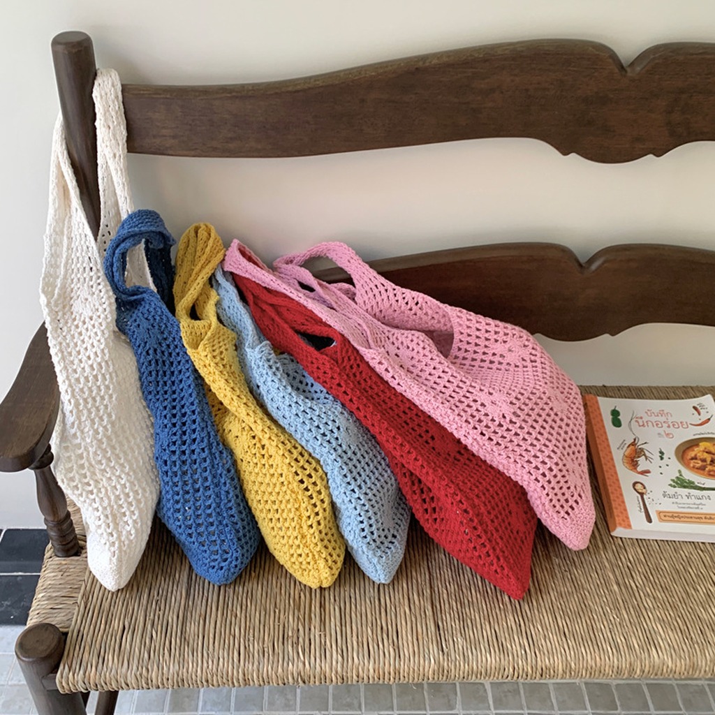 Crochet Bag Handmade Hollow Ou - Women Bags Handmade incelemesi ve fiyatı