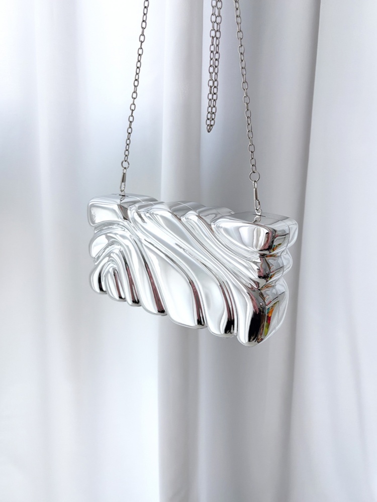 Acrylic Wing Striped Electropl - Women Handheld Bags incelemesi ve fiyatı